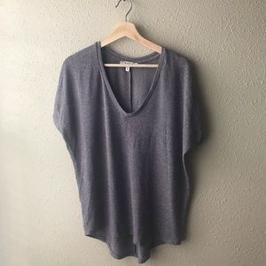 $$$ Express gray short sleeve blouse